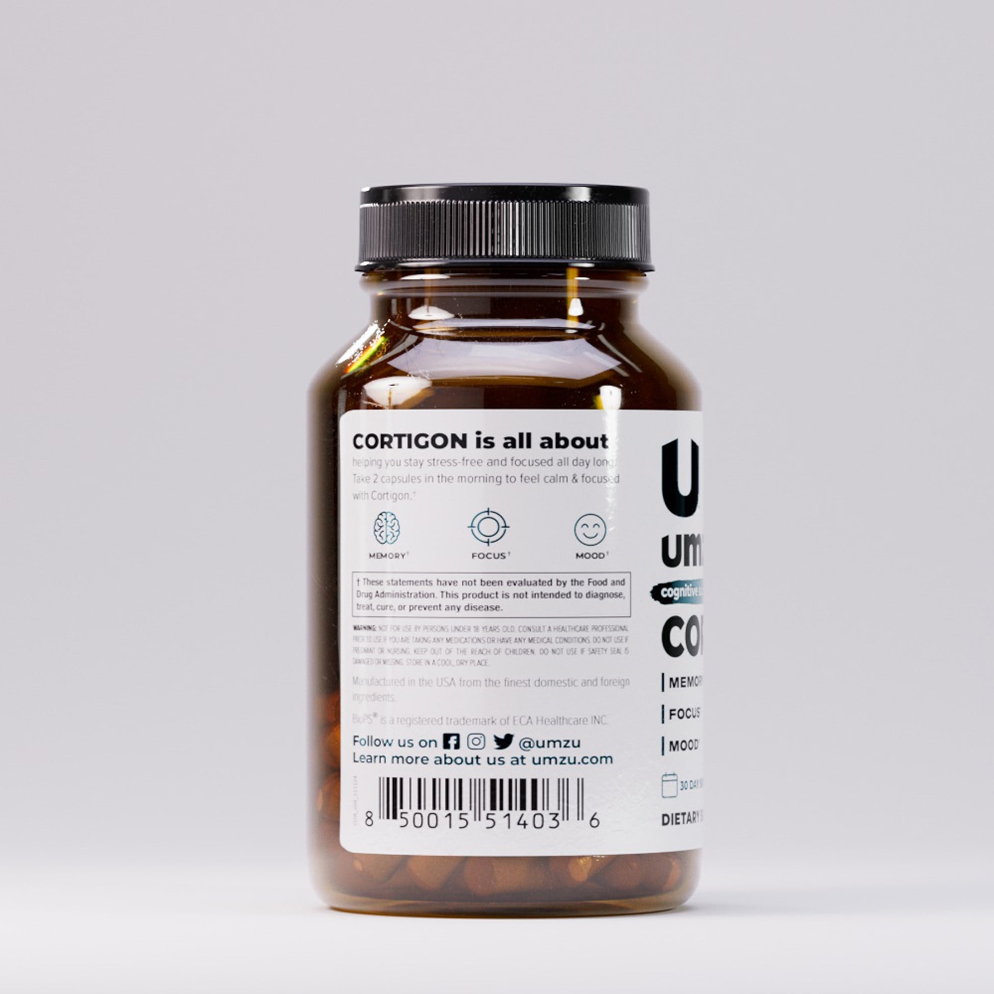 Cortigon: Natural Stress Relief & Cognitive Support Capsule UMZU