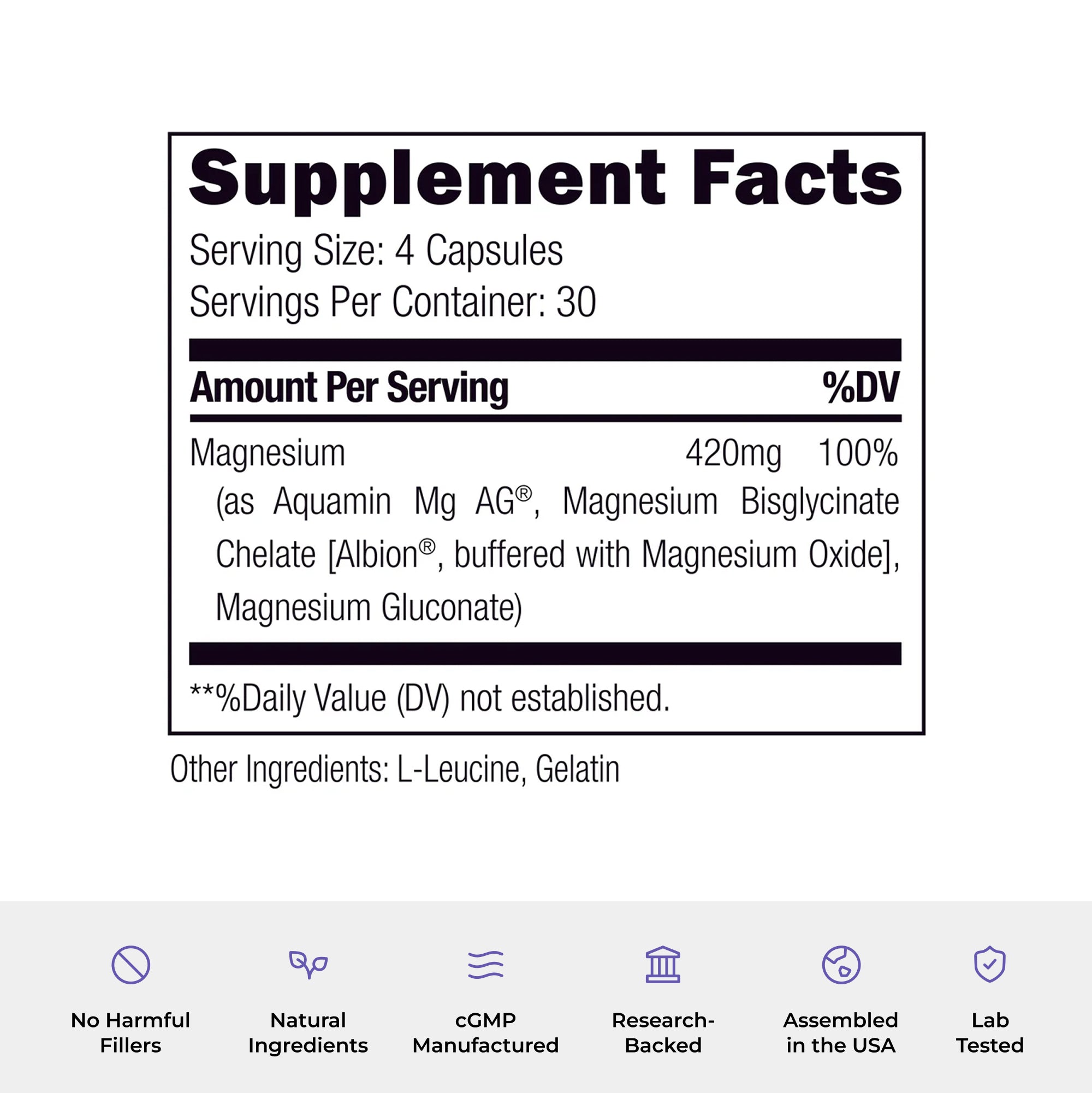 Daily Magnesium: Metabolism, Energy & Sleep Support Capsule UMZU