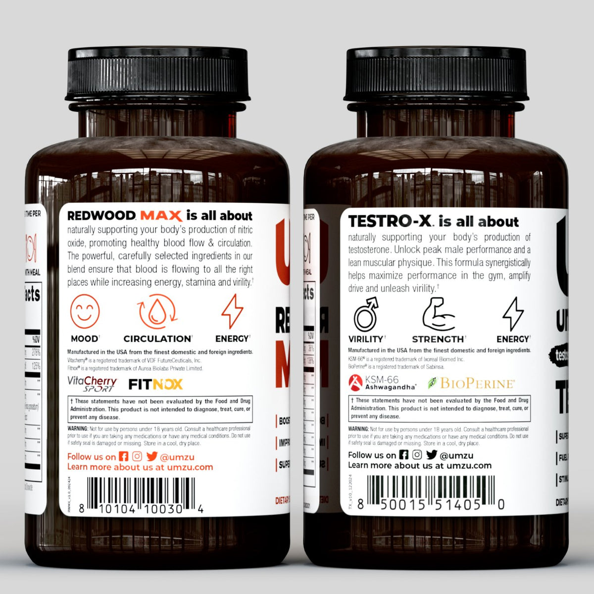 Peak Performance Bundle: Boost Testosterone and Blood Flow Bundles UMZU