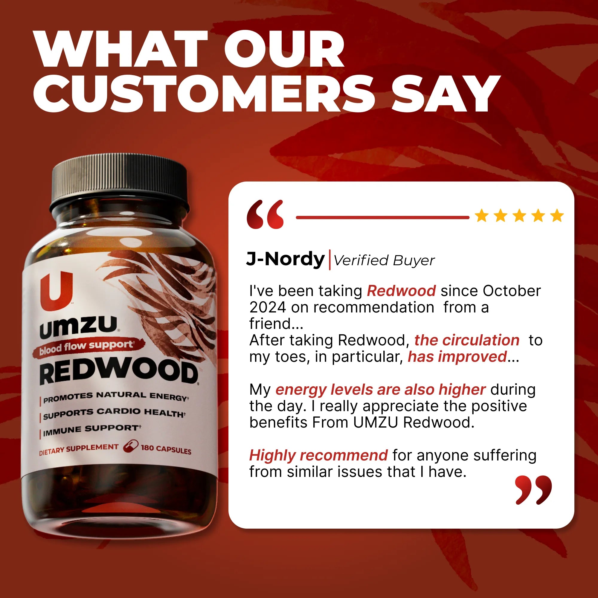 Redwood: Boost Nitric Oxide & Blood Flow Capsule UMZU