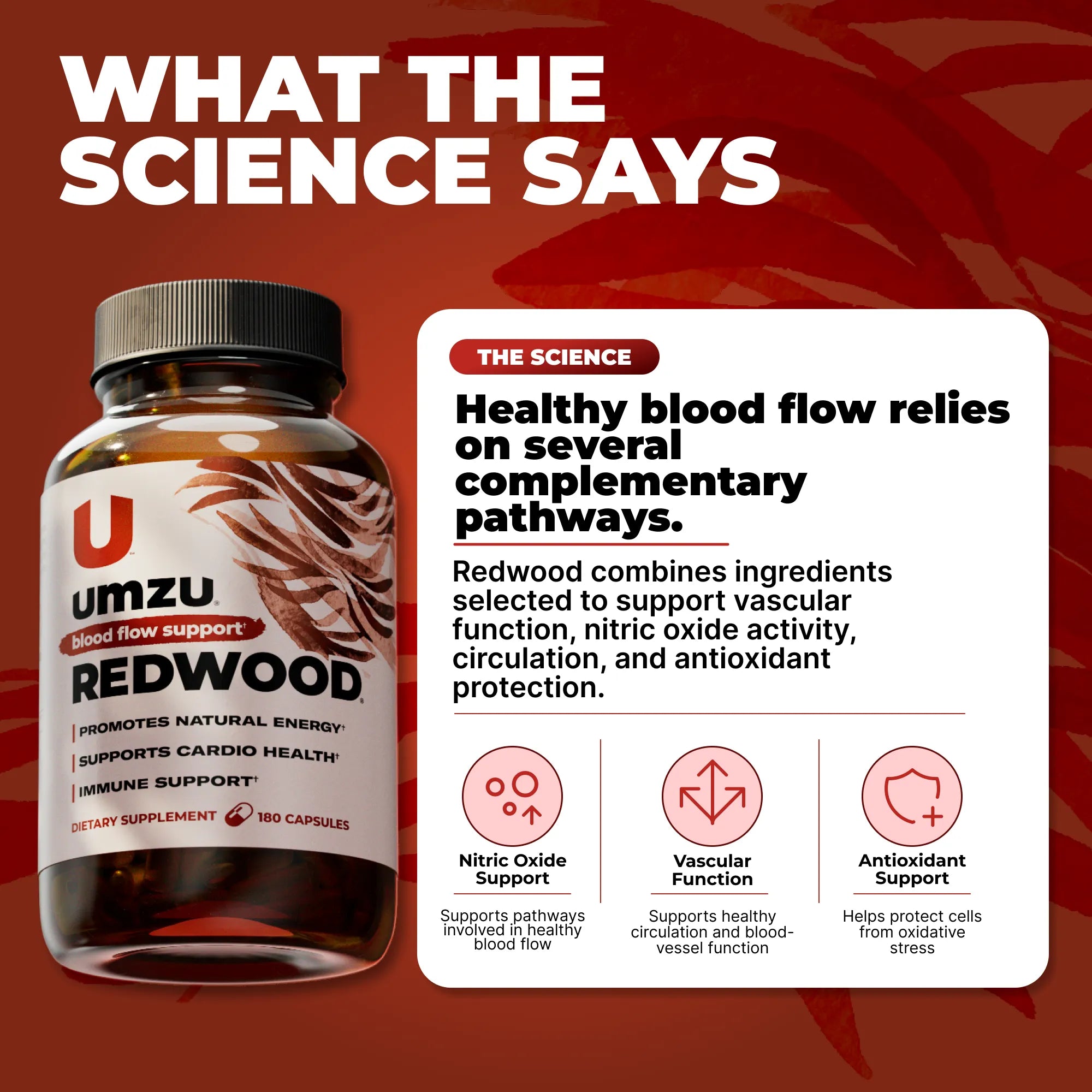 Redwood: Boost Nitric Oxide & Blood Flow Capsule UMZU