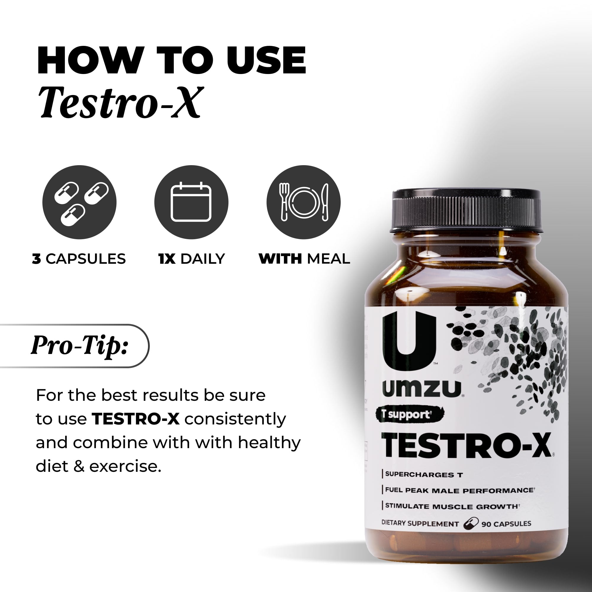 Testro-X: All Natural Male Health Supplement by UMZU
