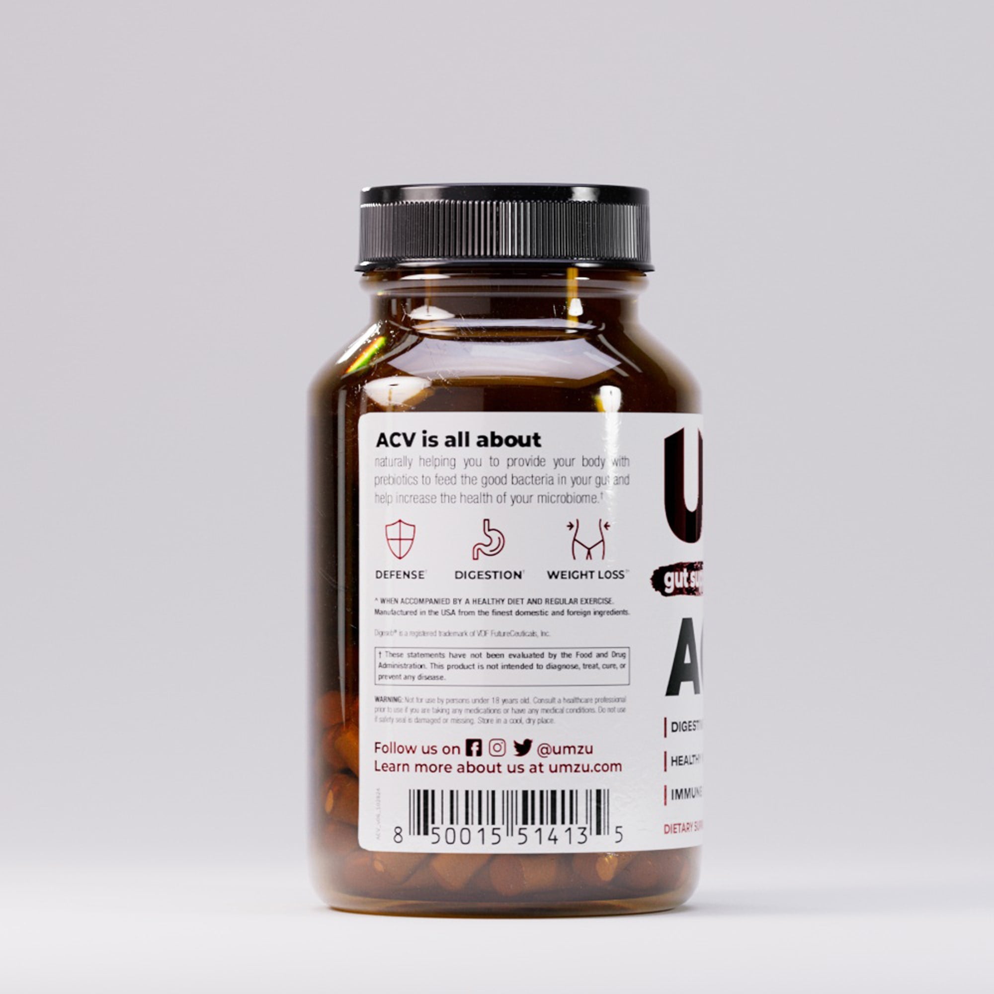 zuACV + Prebiotics: FBM Listing Capsule UMZU